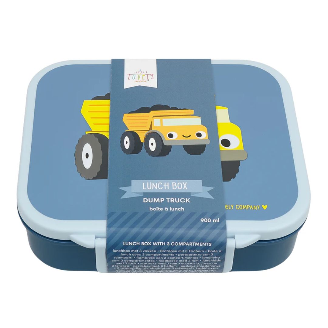 A little lovely company: Δοχείο φαγητού Bento με χωρίσματα- 900ml - Dump truck LBDTBU60