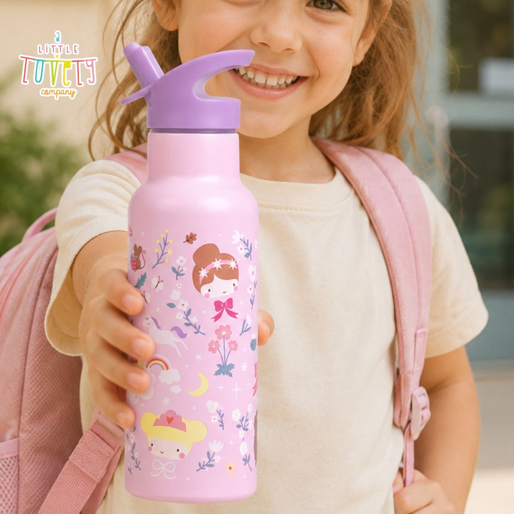 A Little Lovely Company: Μπουκάλι με διπλό τοίχωμα από ανοξείδωτο ατσάλι 500ml - Princesses DBSXPR103