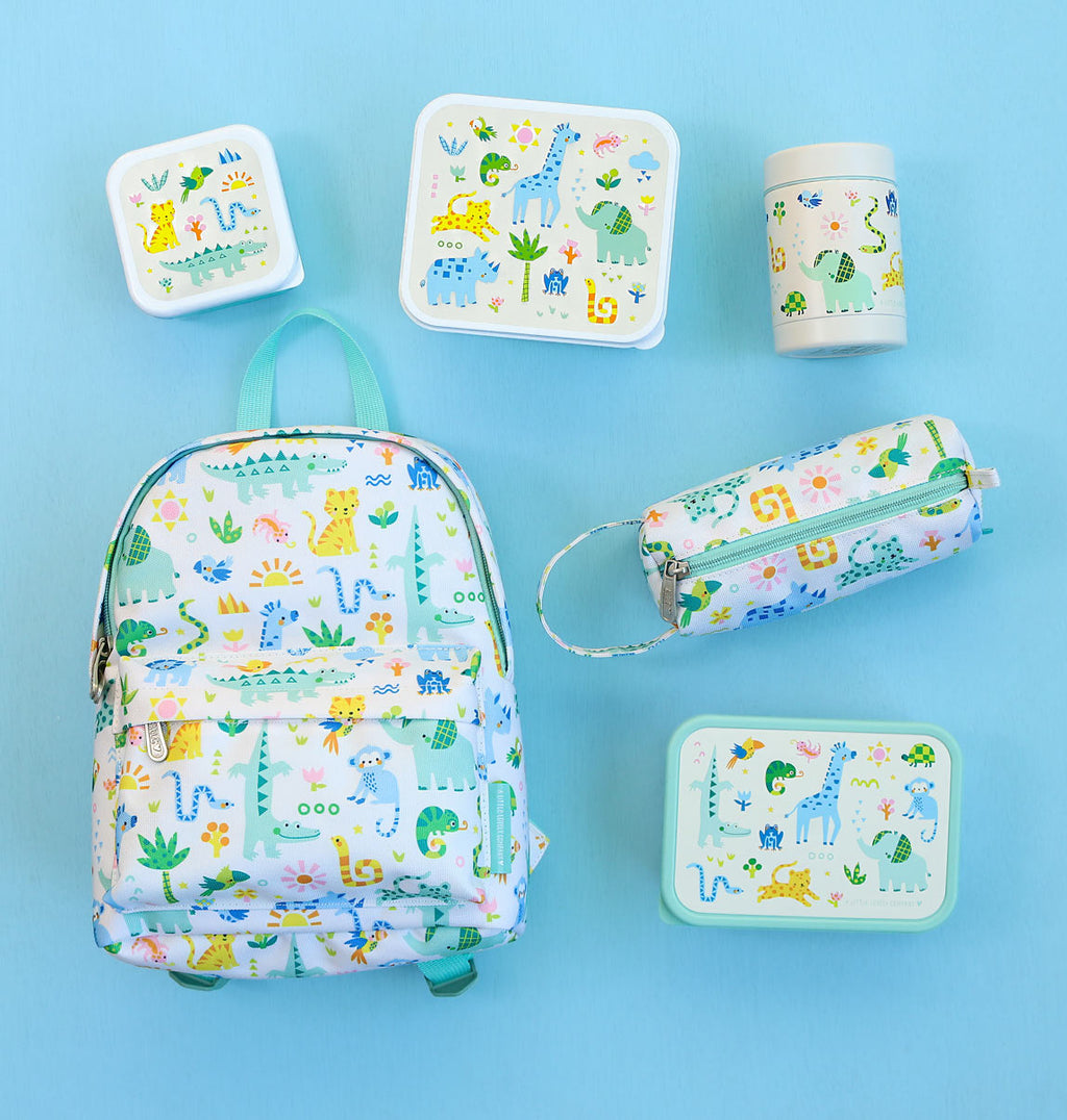 A little lovely company: Σετ 4 δοχεία φαγητού Lunch &amp; Snack Box -Jungle SBSEJUMI87