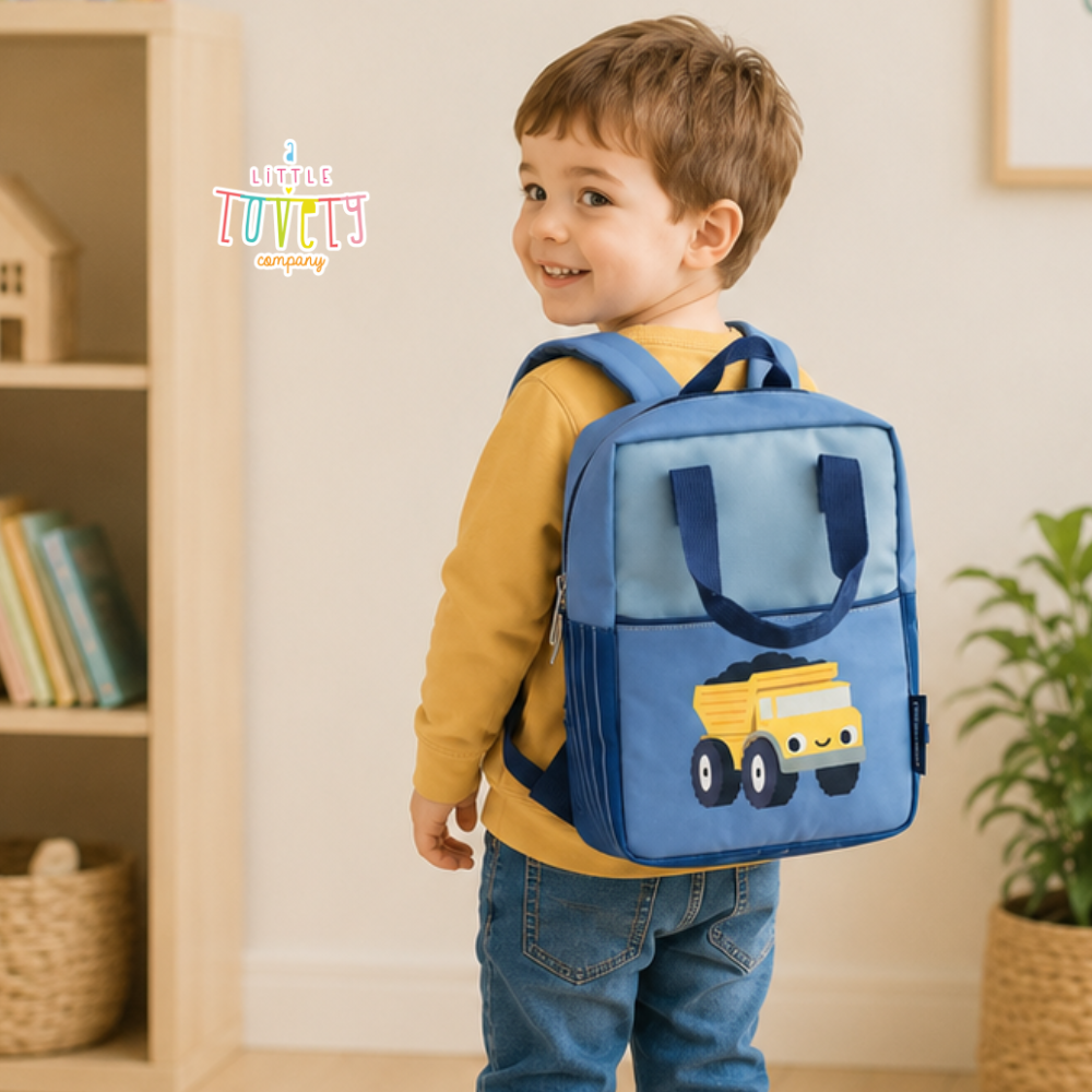 A little lovely company: Tσάντα πλάτης -παιδικού σταθμού - Dump truck BPDTBU96