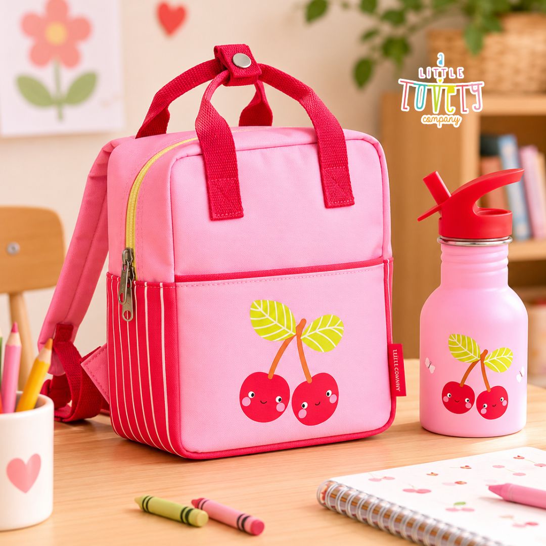 A little lovely company: Tσάντα πλάτης παιδικού σταθμού - Happy Cherries BPHCPI97