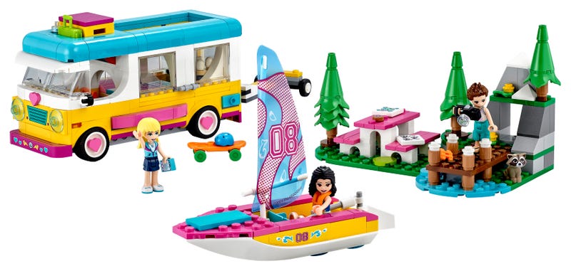 Forest Camper Van and Sailboat – L41681