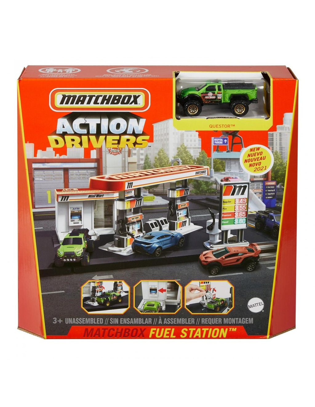 Mattel Matchbox Fuel Station Μικρά Σετ Δράσης (GVY82/GVY84)