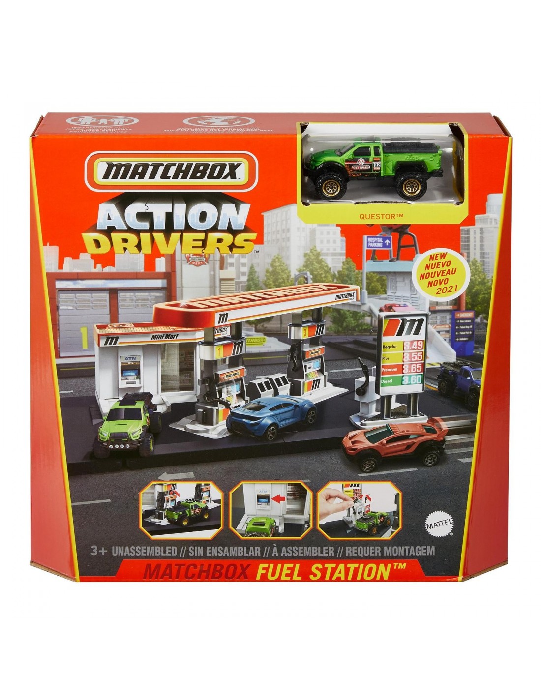 Mattel Matchbox Fuel Station Μικρά Σετ Δράσης (GVY82/GVY84)