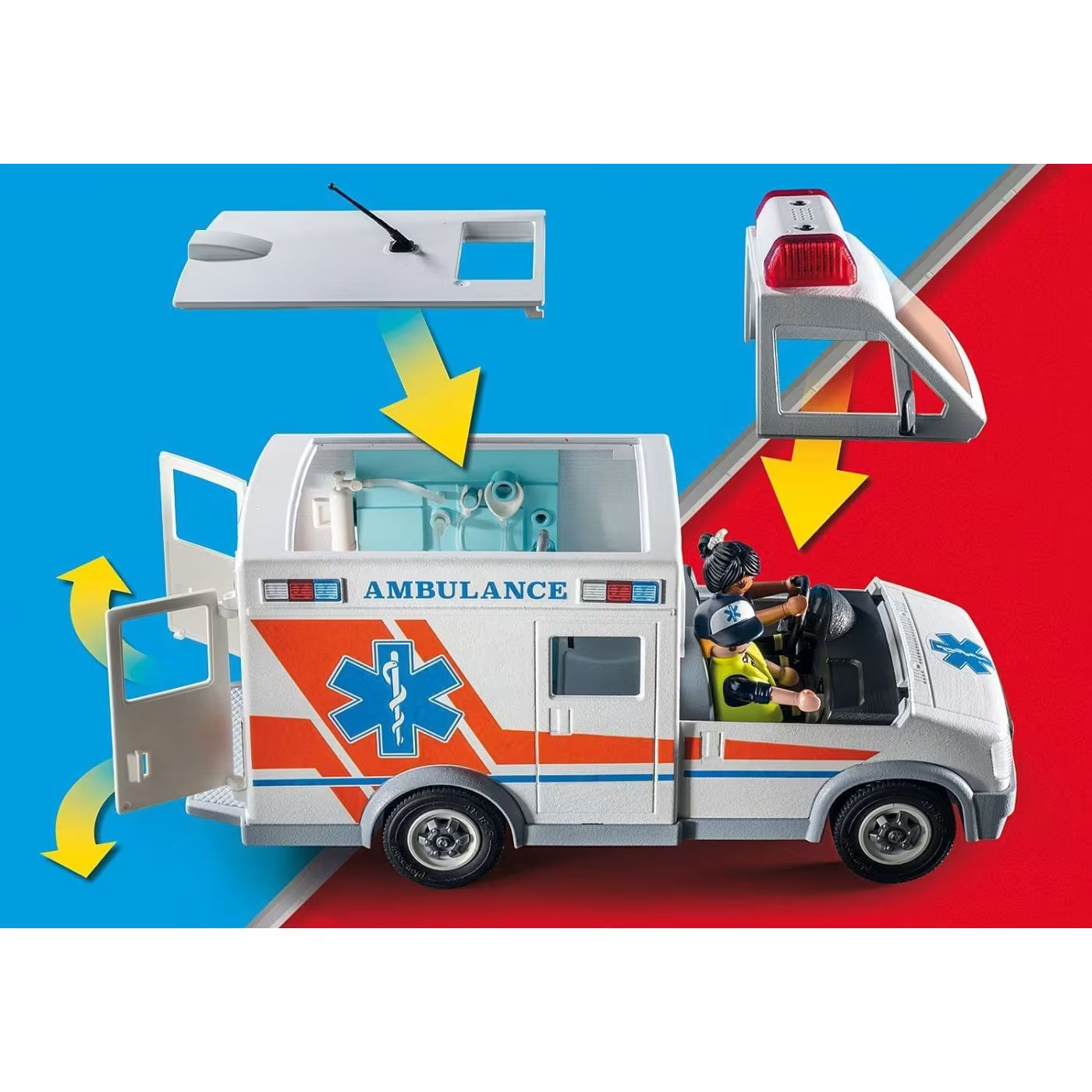 Playmobil Action Heroes Ασθενοφόρο Με Διασώστες 71232