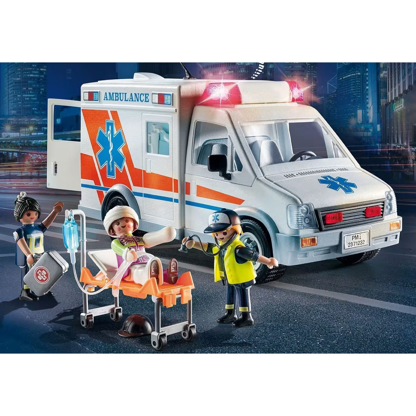 Playmobil Action Heroes Ασθενοφόρο Με Διασώστες 71232
