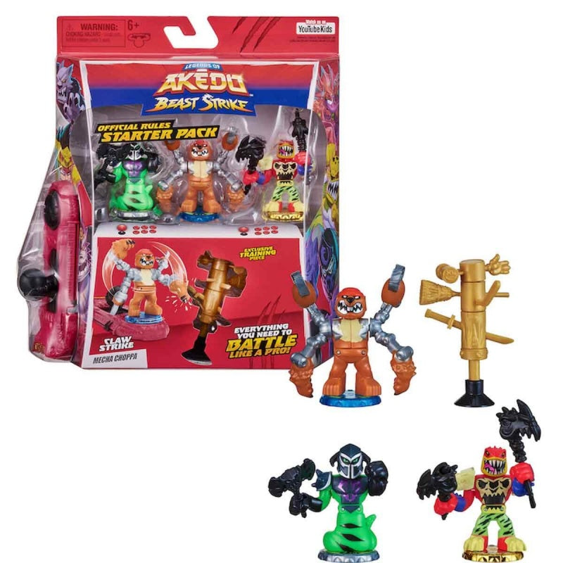 Akedo Beast Strike Starter Pack 2 Σχέδια – 1 τμχ (AKE19000)