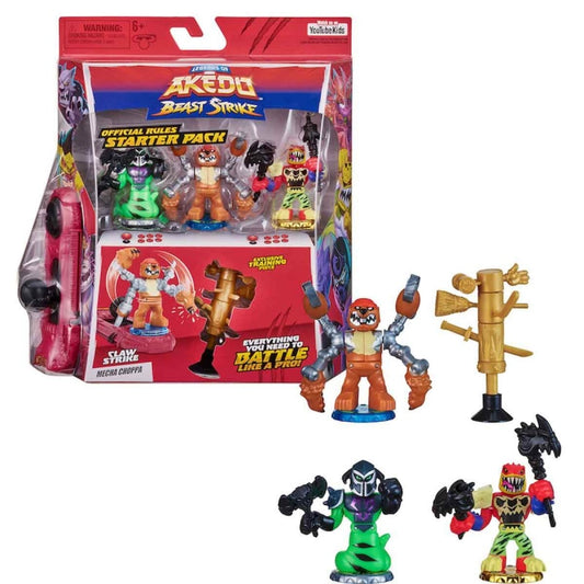 Akedo Beast Strike Starter Pack 2 Σχέδια – 1 τμχ (AKE19000)