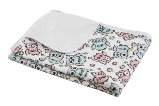 Akuku Σελτεδάκια Με Σχέδια ροζ κουκουβάγιες A1042-BLUE-P