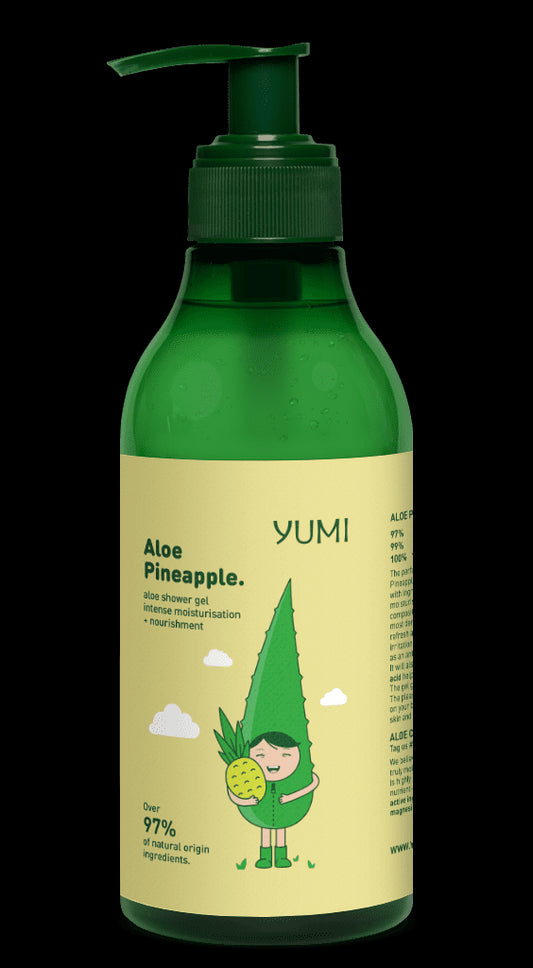 Aloe Pineapple Shower Gel 400ml Yumi aloe