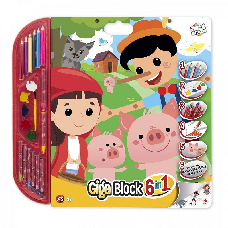 Επιτραπέζιο Σετ Ζωγραφικής Giga Block Παραμύθια (1023-62725)