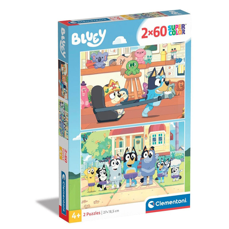 Clementoni Παιδικό Puzzle Super Color Bluey 2x60 κομμάτια