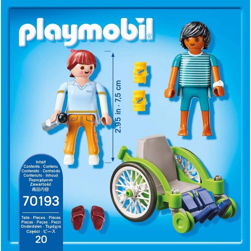 Playmobil Ασθενής Με Καροτσάκι 70193
