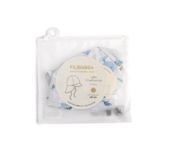 Filibabba Lykke UV Summer Hat – Christian’s Whale Tales one size (1-3 ετών) 108.00572