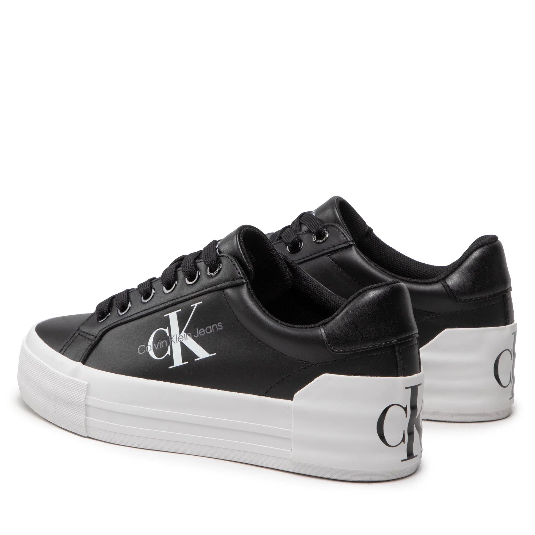 Calvin Klein Γυναικεία Flatforms Sneakers Μαύρα YW0YW00821-BDS
