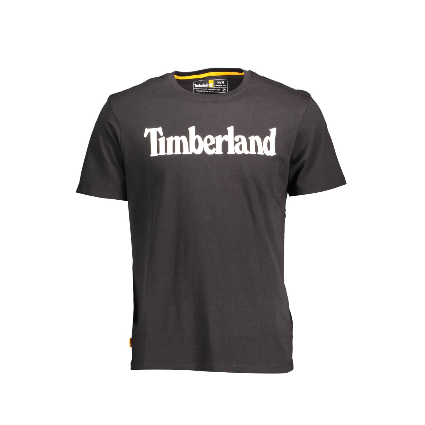 Timberland Ανδρικό T-shirt Μαύρο με Λογότυπο - Μαύρο