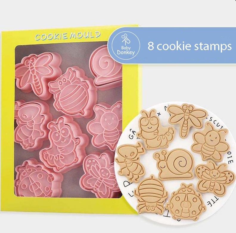 Baby Donkey Cookie Cutters Έντομα 8 τμχ CUT12