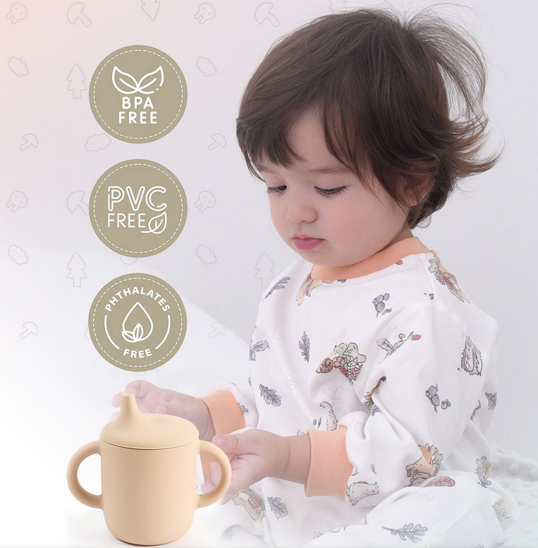 Baby Donkey Παιδικό Ποτήρι με στόμιο (150ml)  6+ μηνών πράσινο  SICUPNEW-1-1