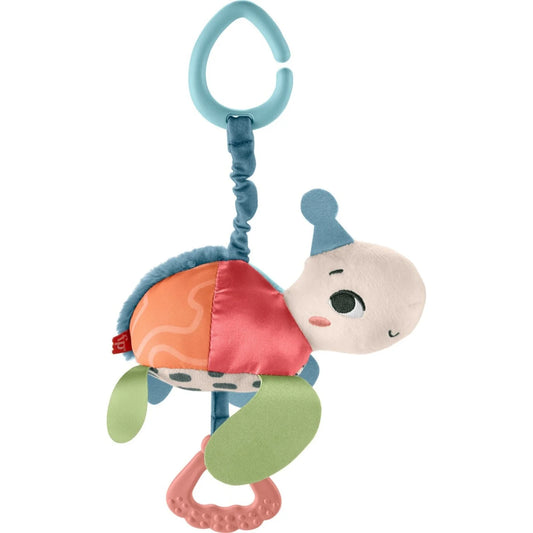 Fisher-Price Baby Stroller Toy Planet Friends Sea Me Bounce Turtle With Teether