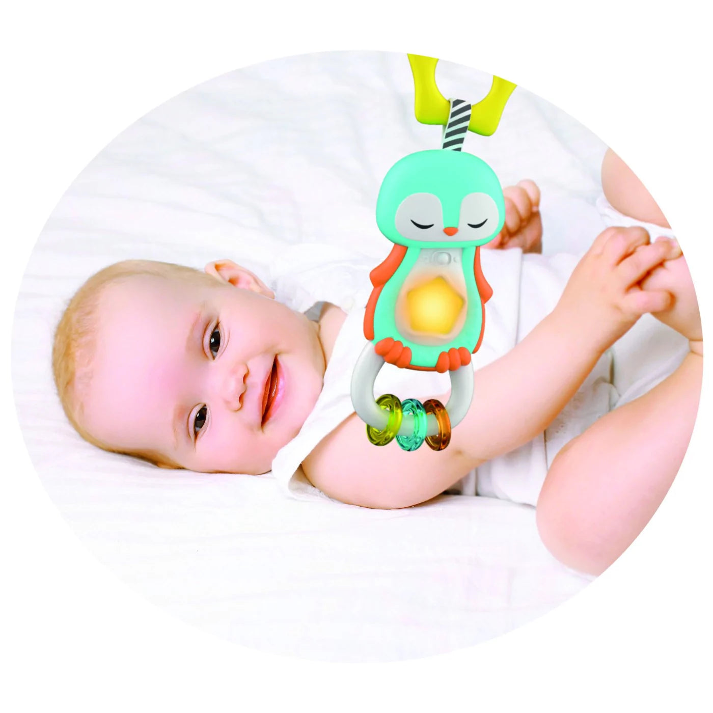 Baby Clementoni Ηλεκτρονική Κουδουνίστρα Πιγκουίνος (1000-17331)