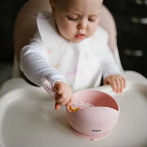 BabyOno: Μπολ σιλικόνης με βεντούζα-Ροζ BN1481/02