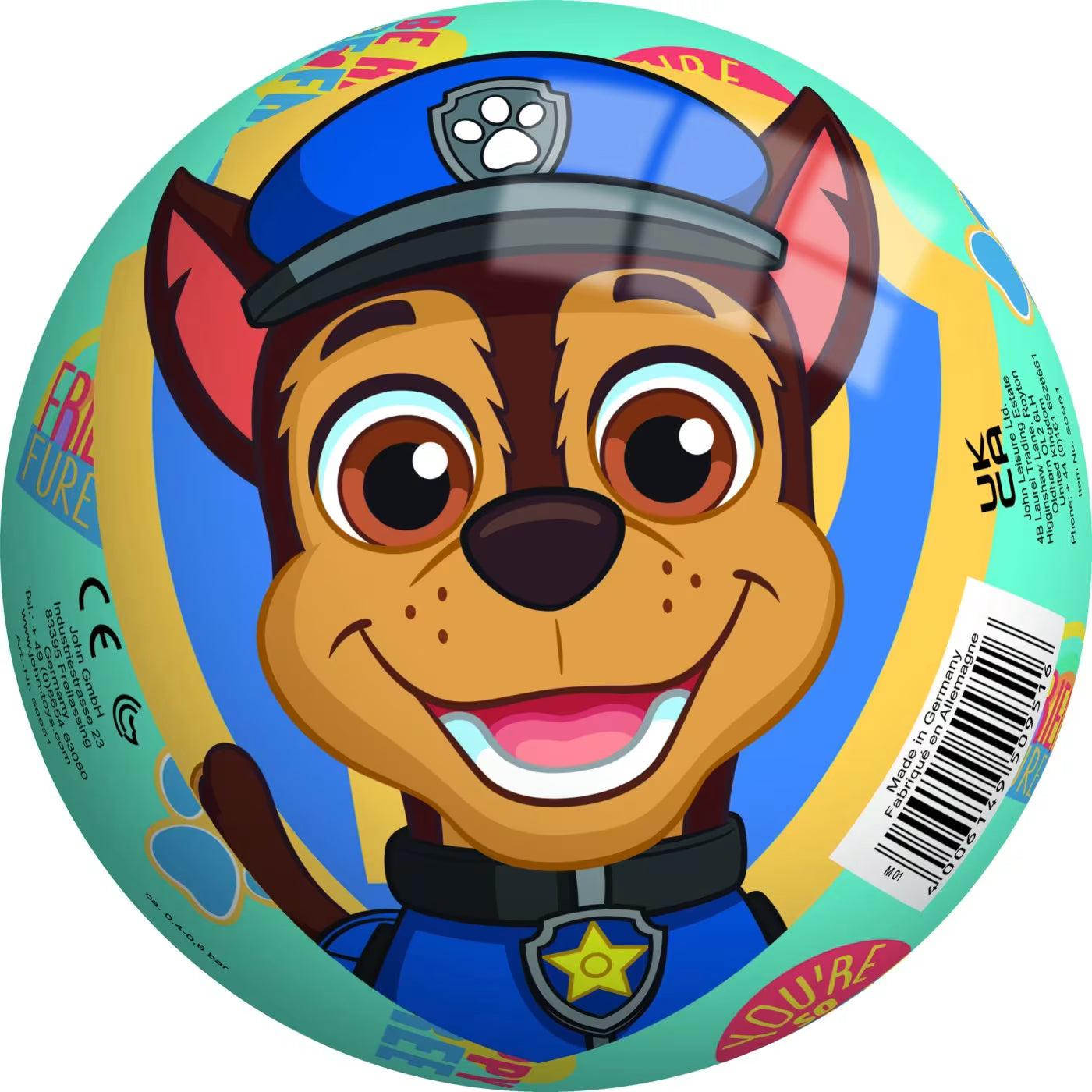 John Μπάλα 130mm Paw Patrol 50951