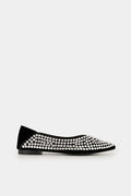 Μπαλαρίνες Aria μαύρες με strass