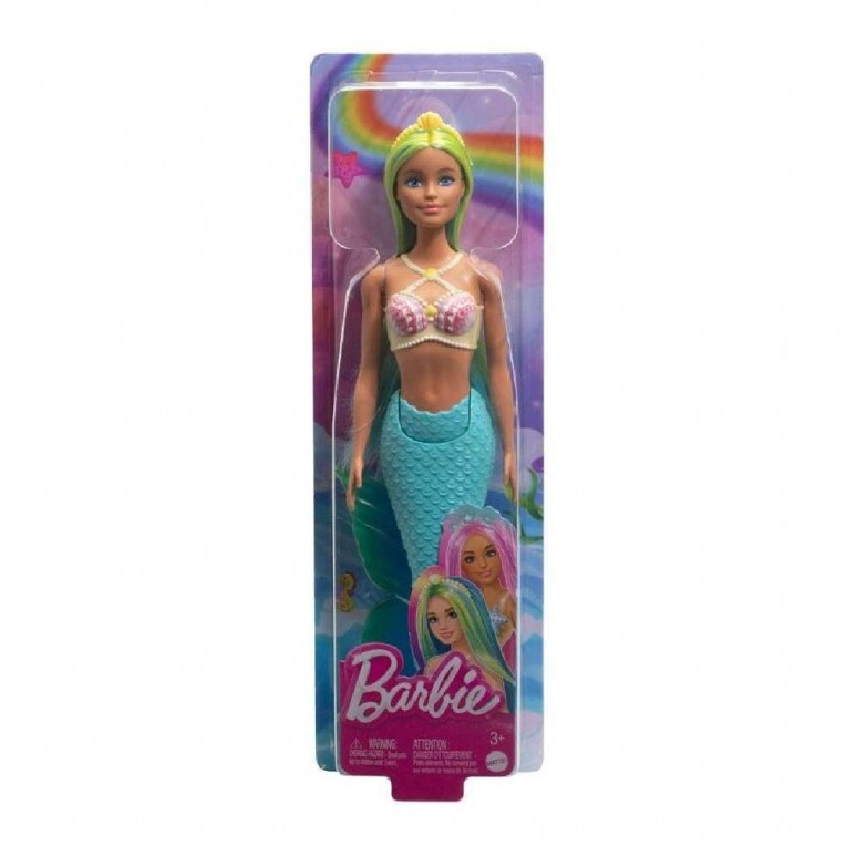 Barbie A Touch of Magic Κούκλα Γοργόνα – 4 Σχέδια (HRR02)