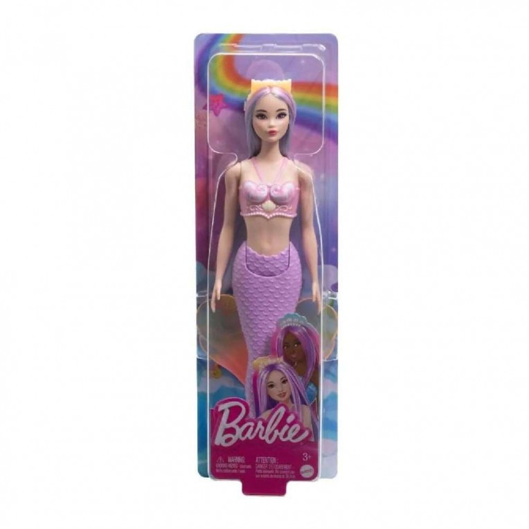 Barbie A Touch of Magic Κούκλα Γοργόνα – 4 Σχέδια (HRR02)