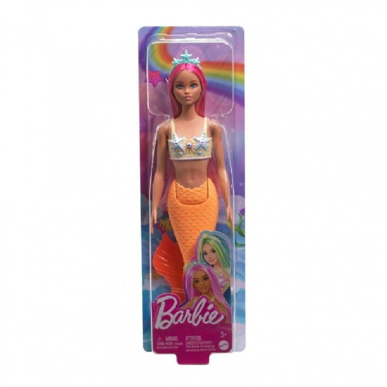 Barbie A Touch of Magic Κούκλα Γοργόνα – 4 Σχέδια (HRR02)