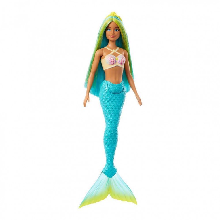 Barbie A Touch of Magic Κούκλα Γοργόνα – 4 Σχέδια (HRR02)
