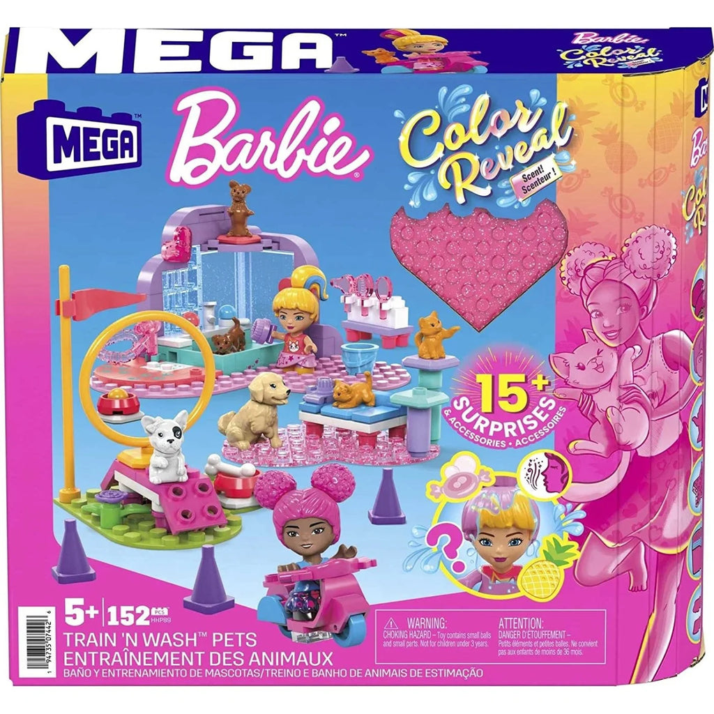 MEGA Barbie Color Reveal Παιχνίδι και Μπάνιο με τα Ζωάκια