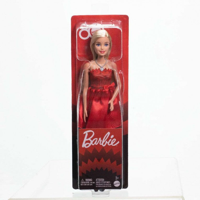 Barbie Επετειακή Κούκλα 80 Χρόνια Κόκκινο Φόρεμα (JGD25)