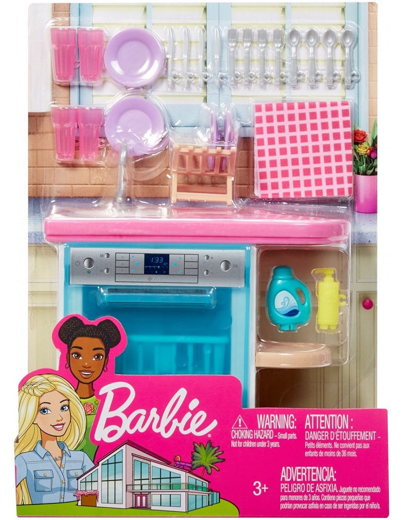 Mattel Barbie Έπιπλα Εσωτερικού Χώρου – Κουζίνα Με Αξεσουάρ FXG33 / FXG35