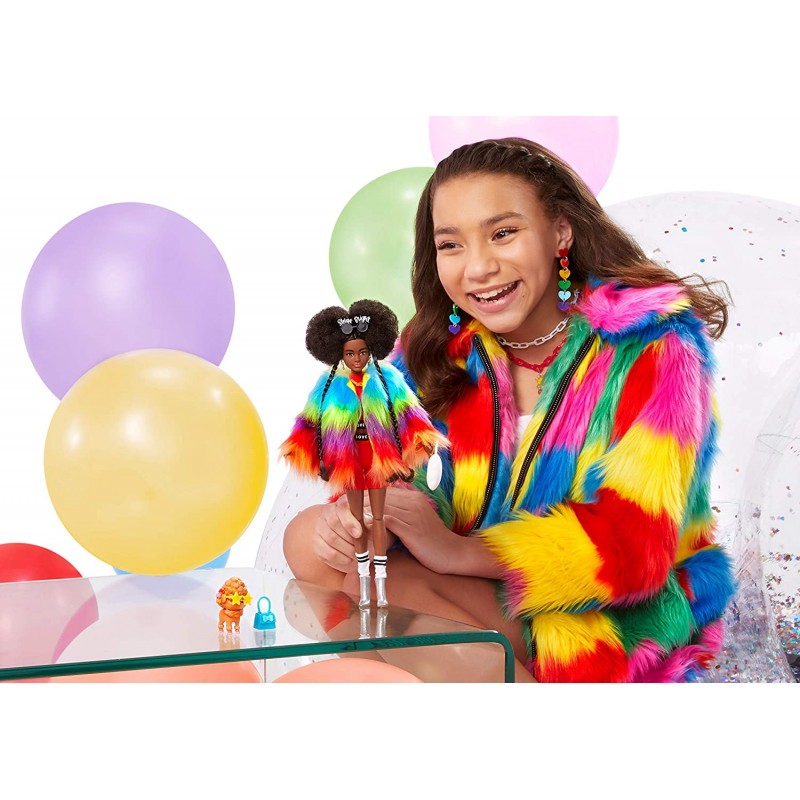 Mattel Barbie Extra Rainbow Coat GVR04
