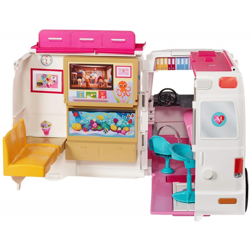 Mattel Barbie Κινητό Ιατρείο – Ασθενοφόρο