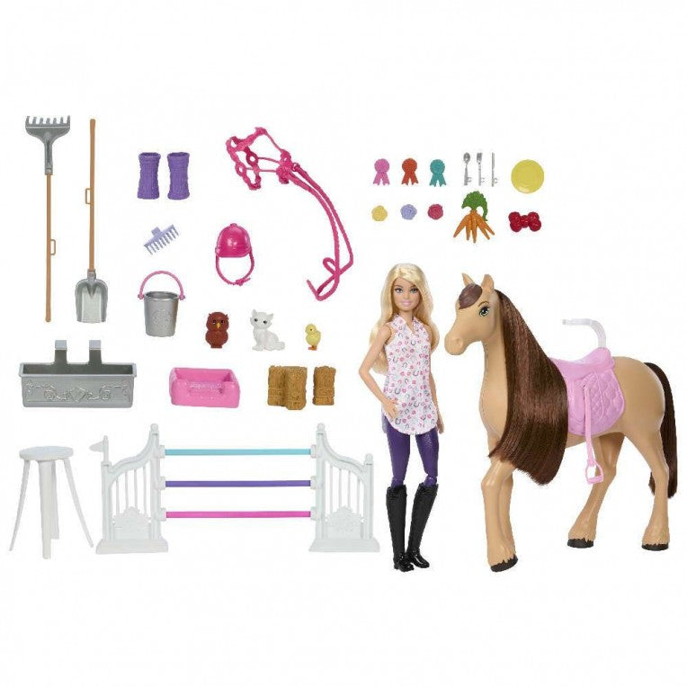 Barbie Mysteries The Great Horse Chase Σετ Παιχνιδιού Στάβλος (HXJ44)