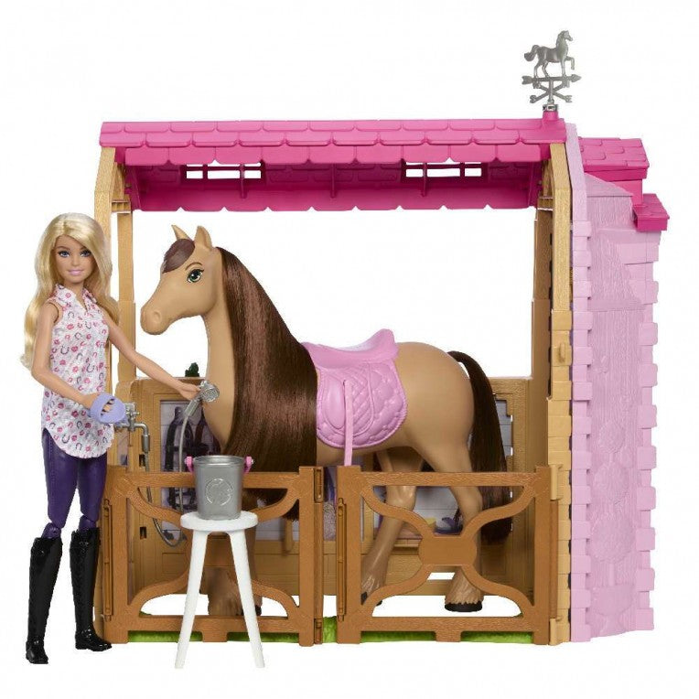 Barbie Mysteries The Great Horse Chase Σετ Παιχνιδιού Στάβλος (HXJ44)