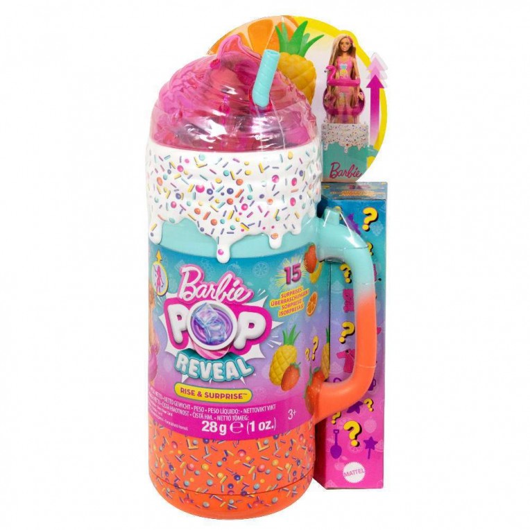 Barbie Pop Reveal Rise & Surprise Κούκλα Καλοκαιρινό Σετ με Εκπλήξεις (HRK57)