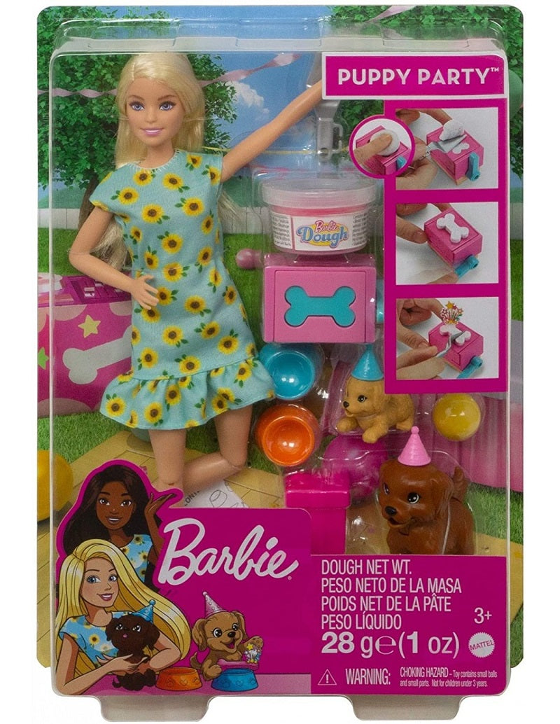 Mattel Barbie Puppy Party Doll Και Σκυλάκια Πάρτι Γενεθλίων GXV75