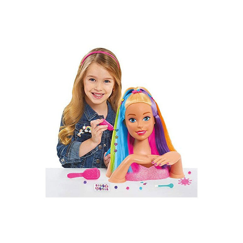 GIOCHI PREZIOSI Barbie Deluxe Ουράνιο Τόξο Κεφάλι Ομορφιάς BAR33000