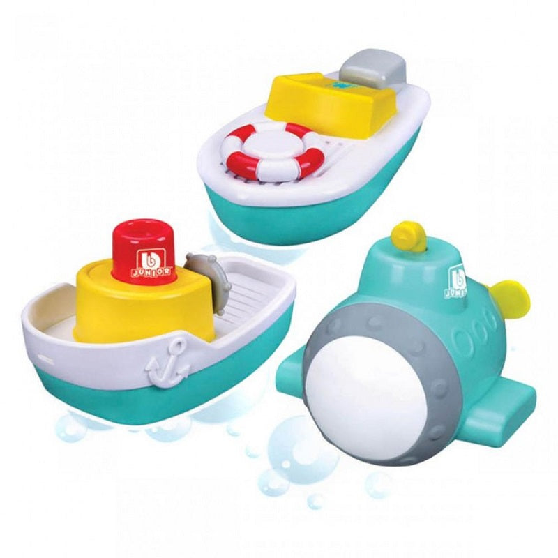 Bburago Junior Splash ‘N Play Jr Captain’s υποβρύχιο- ταχύπλοο σκάφος και ένα ρυμουλκό πλοίο σετ για δώρο 3τμχ 16-89009