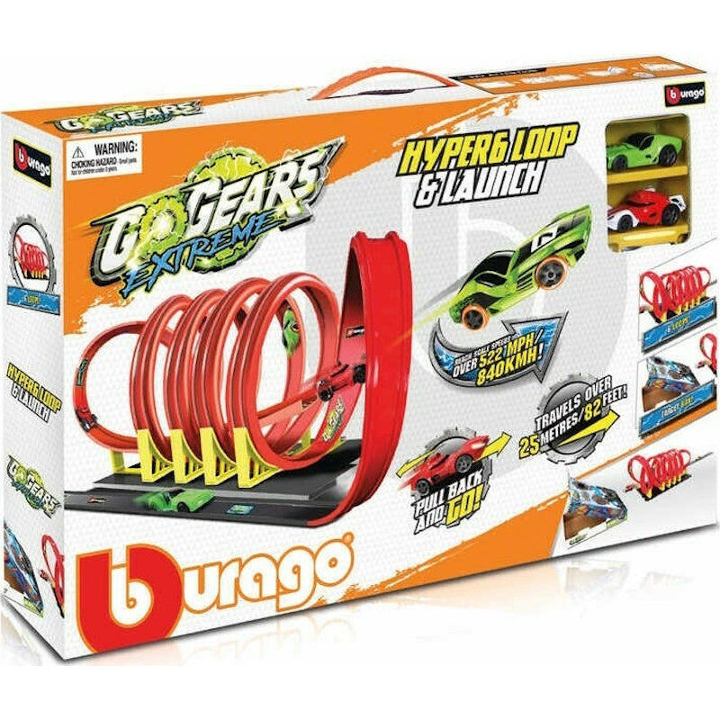 Bburago Πίστα Go Gears Extreme Hyper 6 Loop and Launch