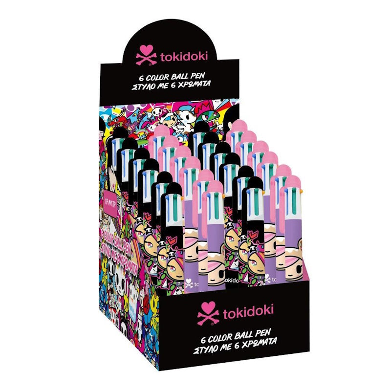 Tokidoki Στυλό με 6 χρώματα (2 σχέδια)