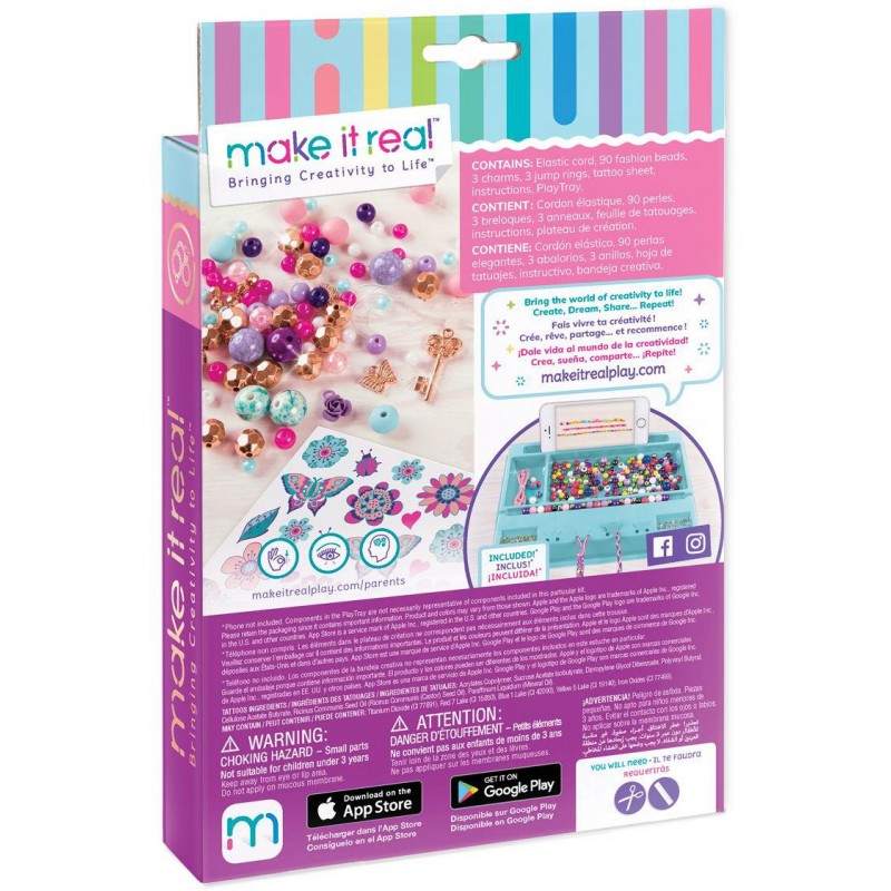 Make It Real Bedazzled Charm Bracelets Blooming Creativity 049276