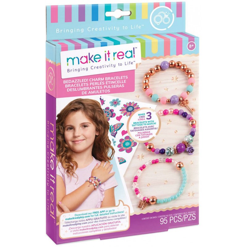 Make It Real Bedazzled Charm Bracelets Blooming Creativity 049276