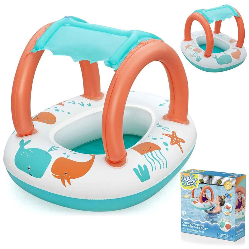 Bestway Σωσίβιο Swimtrainer με Μήκος 78εκ. και Σκίαστρο