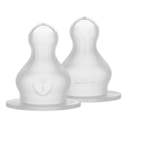 Bibs θηλές 2τμχ. για μπιμπερό round silicone slow flow 5000011