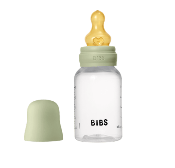 Bibs ολοκληρωμένο σετ μπιμπερό πλαστικό round latex 150ml slow flow sage 5016250