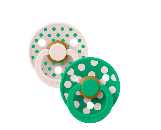 BIBS – STUDIO COLLECTION ΣΕΤ ΠΙΠΙΛΕΣ 2ΤΜΧ – POLKA DOT CACTUS/PETAL – ΣΤΡΟΓΓΥΛΗ No2 12034106